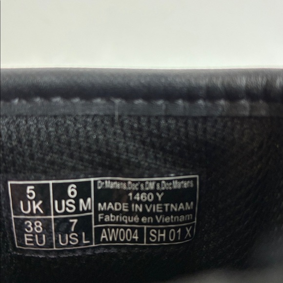 Dr. Martens 1460Y Multi Tie Dye Leather Combat Boots Youth M6 Women’s 7 EU 38 - Picture 14 of 16